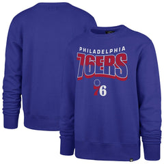 47 brand Philadelphia 76ers '47 Unisex Brush By Headline Crewneck Sweatshirt Royal