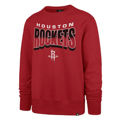 47 brand Houston Rockets '47 Unisex Brush By Headline Crewneck Sweatshirt Red