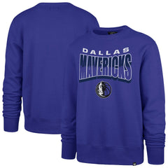 47 brand Dallas Mavericks '47 Unisex Brush By Headline Crewneck Sweatshirt Blue