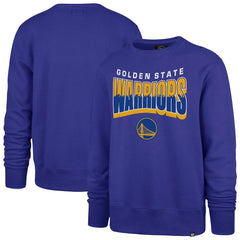 47 brand Golden State Warriors '47 Unisex Brush By Headline Crewneck Sweatshirt Royal