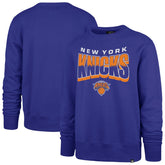 47 brand New York Knicks '47 Unisex Brush By Headline Crewneck Sweatshirt Blue