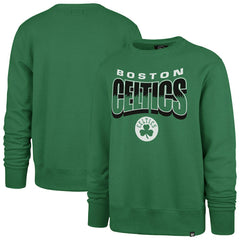 47 brand Boston Celtics '47 Unisex Brush By Headline Crewneck Sweatshirt Kelly Green