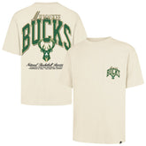 47 brand Milwaukee Bucks '47 Unisex Crossover Collection Foundation Pocket T-Shirt Cream