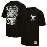 Mitchell & Ness Chicago Bulls Hardwood Classics Overlap T-Shirt Black