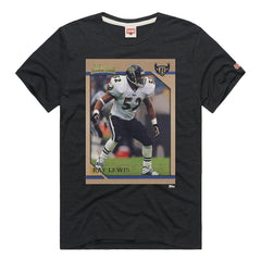 Ray Lewis Baltimore Ravens Homage Unisex NFL Topps Trading Card Tri-Blend T-Shirt - Charcoal - NFL