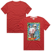 Jerry Rice San Francisco 49ers Homage Unisex NFL Topps Trading Card Tri-Blend T-Shirt - Scarlet - NFL