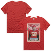 Derrick Thomas Kansas City Chiefs Homage Unisex NFL Topps Trading Card Tri-Blend T-Shirt - Red - NFL
