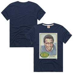 Walter Payton Chicago Bears Homage Unisex NFL Topps Trading Card Tri-Blend T-Shirt - Navy - NFL