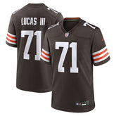 Cornelius Lucas Cleveland Browns Team Game Jersey - Brown - Nike