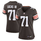 Cornelius Lucas Cleveland Browns Women's Team Game Jersey - Brown - Nike