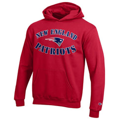 New England Patriots Champion Youth Powerblend Fleece Hoodie - Red - NFL