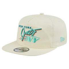 New York Jets New Era Liberty Golfer Adjustable Hat - Cream - NFL