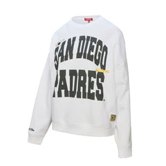 San Diego Padres Mitchell & Ness Women's Oversized Cooperstown Sweatshirt for sale