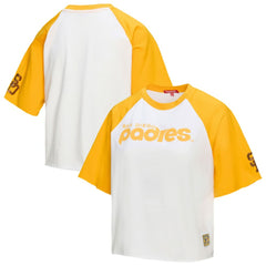 San Diego Padres Mitchell & Ness Women's Cropped Raglan Boxy T-Shirt Near Me
