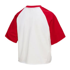 Philadelphia Phillies Mitchell & Ness Women's Cropped Raglan Boxy T-Shirt Discount