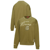 Atlanta Braves Mitchell & Ness Women's Oversized Crewneck Sweatshirt Outlet