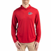 Kansas City Chiefs Cutter & Buck Americana Coastline Epic Comfort Eco Recycled Long Sleeve Hoodie T-Shirt - Red - NFL