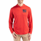 New York Giants Cutter & Buck Americana Coastline Epic Comfort Eco Recycled Long Sleeve Hoodie T-Shirt - Red - NFL