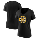Boston Bruins Women's Essential V-Neck T-Shirt - Black | NHL near me