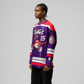 Mitchell & Ness Vince Carter Toronto Raptors Unisex Maxxed Out Fashion Hockey Jersey Purple