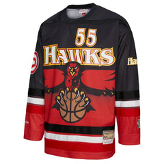 Mitchell & Ness Dikembe Mutombo Atlanta Hawks Unisex Maxxed Out Fashion Hockey Jersey Red