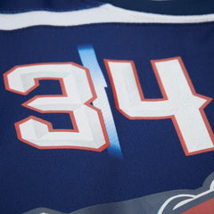 Mitchell & Ness Hakeem Olajuwon Houston Rockets Unisex Maxxed Out Fashion Hockey Jersey Navy