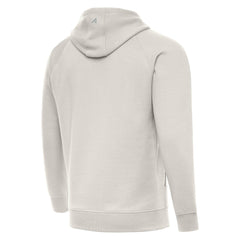 New York Knicks Antigua Big Logo Victory Pullover Hoodie Cream