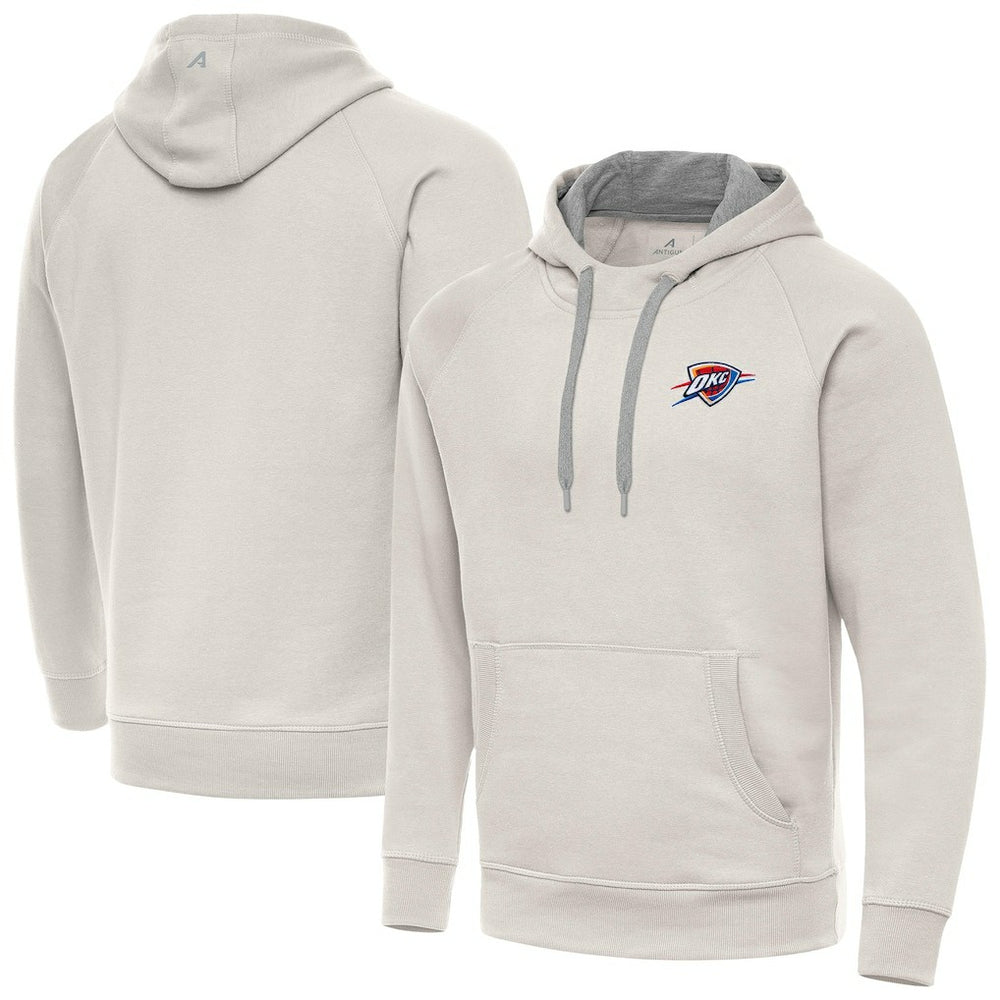 Oklahoma City Thunder Antigua Victory Pullover Hoodie Cream