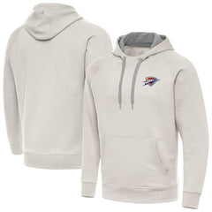 Oklahoma City Thunder Antigua Victory Pullover Hoodie Cream
