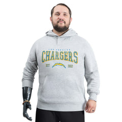 Los Angeles Chargers G-III Sports by Carl Banks Adaptive Team Spirit Graphic Fleece Pullover Hoodie - Gray - NFL