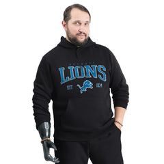 Detroit Lions G-III Sports by Carl Banks Adaptive Team Spirit Graphic Fleece Pullover Hoodie - Black - NFL