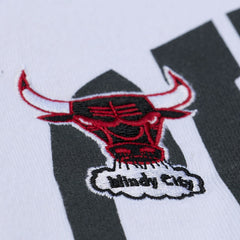 Mitchell & Ness Chicago Bulls Women's Lightweight Block Letter Sweatshirt White