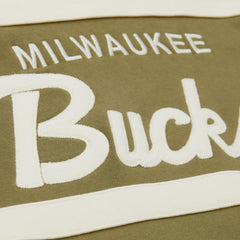 Mitchell & Ness Milwaukee Bucks Double Clutch Head Coach Hoodie Olive