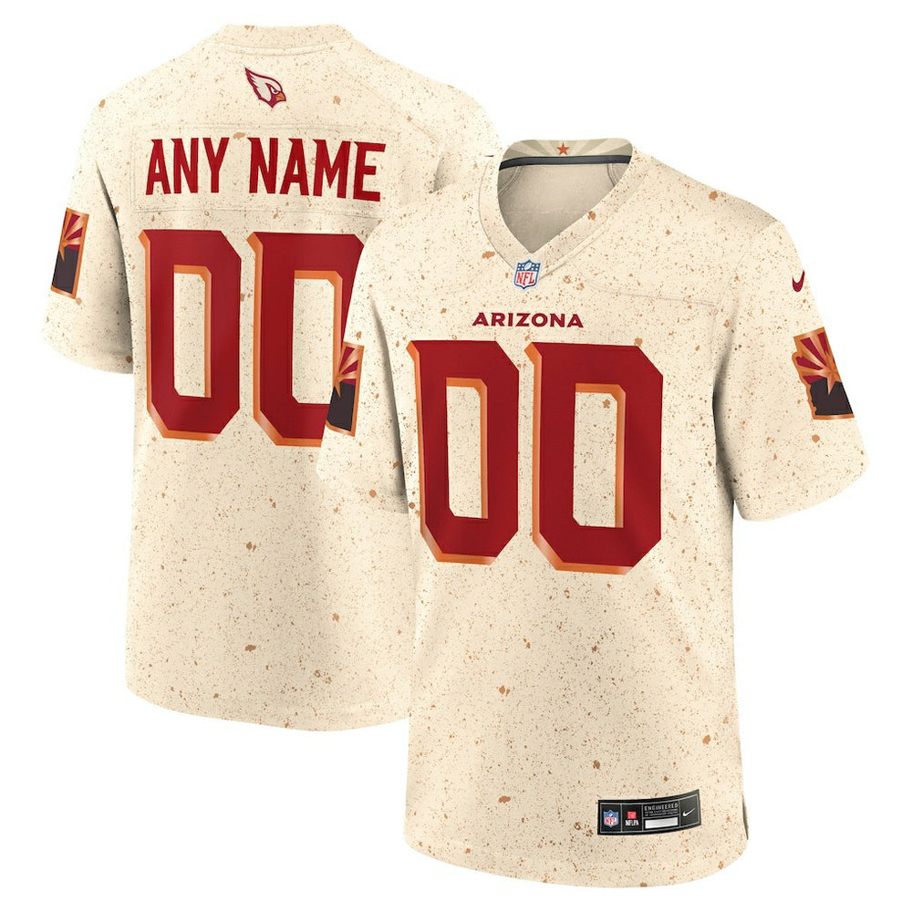 Arizona Cardinals 2025 Rivalries Collection Custom Game Jersey - Natural - Nike