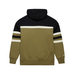 Buffalo Bills Vintage Logo Head Coach Hoodie - Olive - Mitchell & Ness