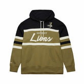 Detroit Lions Vintage Logo Head Coach Hoodie - Olive - Mitchell & Ness