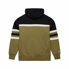 Detroit Lions Vintage Logo Head Coach Hoodie - Olive - Mitchell & Ness