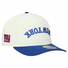 New York Giants New Era Upside Down 9FIFTY A-Frame Snapback Hat - Cream - NFL