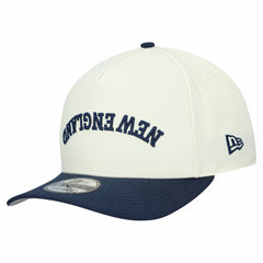 New England Patriots New Era Upside Down 9FIFTY A-Frame Snapback Hat - Cream - NFL