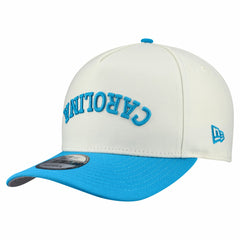 Carolina Panthers New Era Upside Down 9FIFTY A-Frame Snapback Hat - Cream - NFL