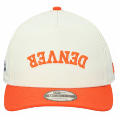 Denver Broncos New Era Upside Down 9FIFTY A-Frame Snapback Hat - Cream - NFL