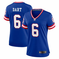 Jaxson Dart New York Giants Women's Alternate 2 Classic Game Jersey - Royal - Nike