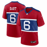 Jaxson Dart New York Giants Alternate Century Red Game Jersey - Red - Nike