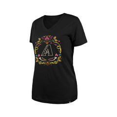 Arizona Diamondbacks New Era Women's Día de los Muertos V-Neck T-Shirt Near Me