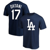 Shohei Ohtani Los Angeles Dodgers Profile Big & Tall Player Name & Number T-Shirt Discount