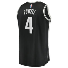 Fanatics Drake Powell Brooklyn Nets Fast Break Replica Jersey Black Icon Edition