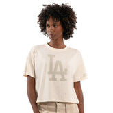 Los Angeles Dodgers Starter Women's Rhinestone Sprinkle Boxy Cropped T-Shirt for sale