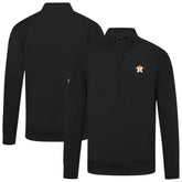 Houston Astros Levelwear Upright Insignia Tri-Blend Quarter-Zip Pullover Outlet