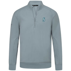 Seattle Mariners Levelwear Upright Insignia Tri-Blend Quarter-Zip Pullover Outlet