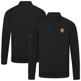 New York Mets Levelwear Upright Insignia Tri-Blend Quarter-Zip Pullover Sale